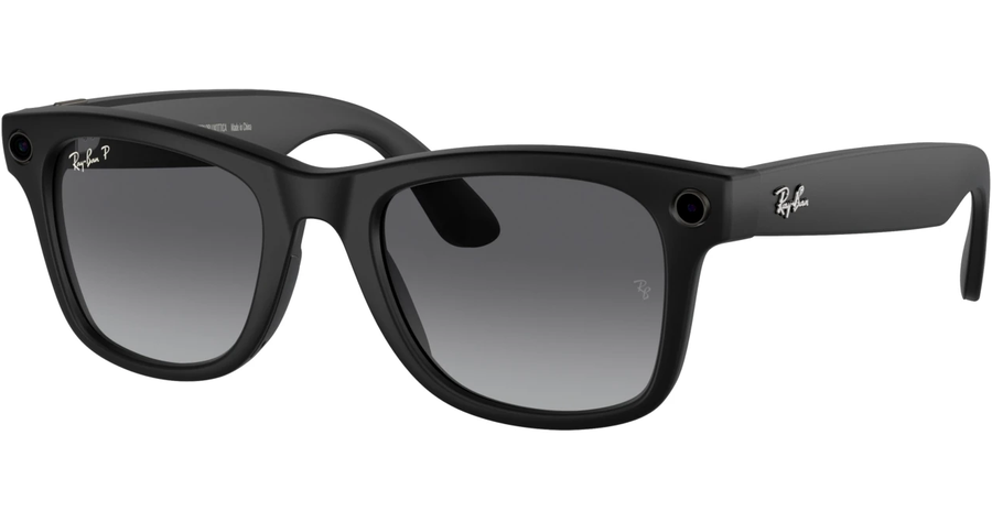  Ray-Ban Meta Wayfarer RW4008 601ST3 53 Matt Schwarz (Gen 1) Ansicht 1