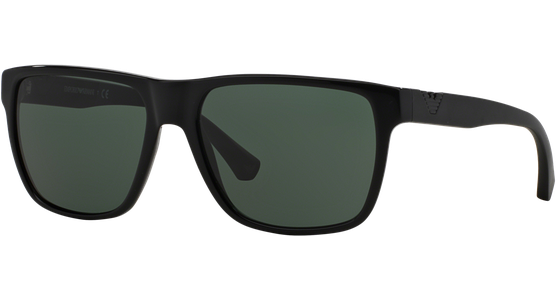 Emporio Armani EA4035 501771 - Sonnenbrille Herren - Fassung: Schwarz, Kunststoff, Eckig - Glasfarbe: Grün - Ansicht 2