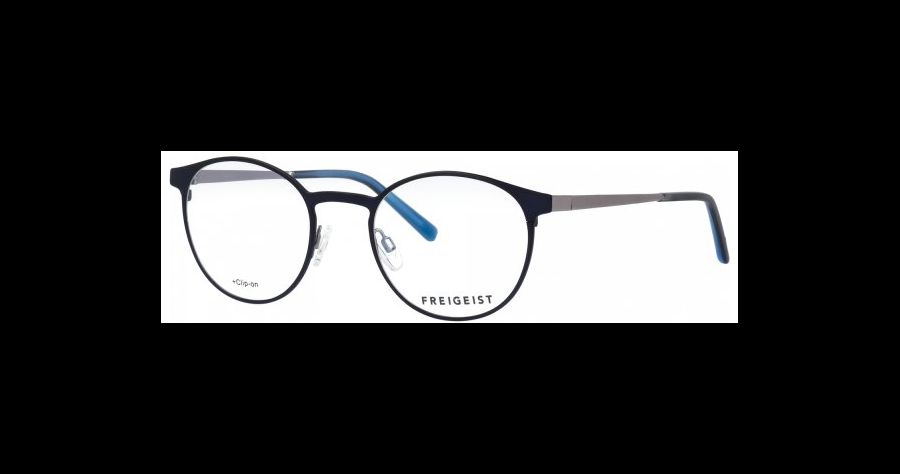 Freigeist Brille 862035 54 70 Herren Fassung: Blau, Metall, Vollrand, Rund