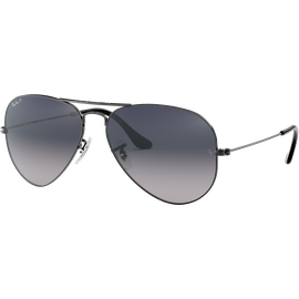 Ray-Ban Aviator Gradient RB3025 004/78 Grau/Blau Verlauf 62 - LARGE Sonnenbrille