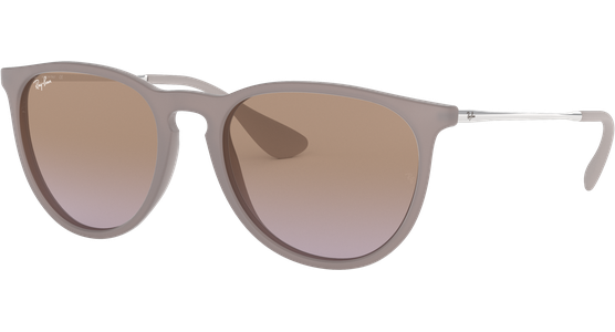 Ray-Ban Erika RB4171 Classic Matt Dark Sand / Verlauf Braun-Violett 600068 54 Damen Sonnenbrille - Ansicht 2