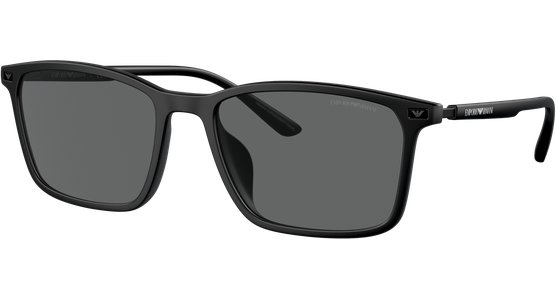 Emporio Armani EA4223U 500187 - Sonnenbrille Herren - Fassung: Schwarz, Kunststoff, Rechteck - Glasfarbe: Grau - Ansicht 2