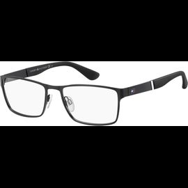 TOMMY HILFIGER TH 1543 rechteckige Brille schwarz vollrand