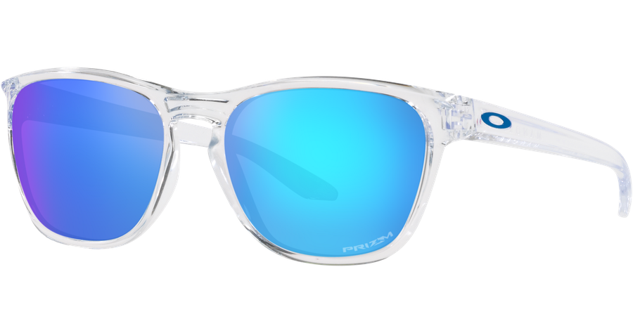 Oakley Manorburn Polished Clear / Prizm™ Sapphire OO9479 0656 - Sonnenbrille Herren - Fassung: Transparent, Kunststoff, Eckig - Glasfarbe: Blau