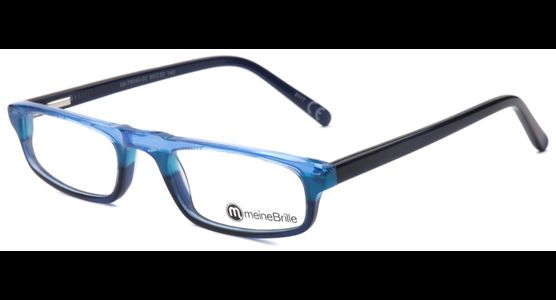 meineBrille 04-79040-02, Hellblau/Dunkel Blau links - Ansicht 2