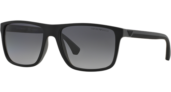 Emporio Armani EA4033 5229T3 - Sonnenbrille Herren - Fassung: Schwarz, Kunststoff, Eckig - Glasfarbe: Gradient Grey Polar - Ansicht 2