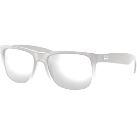 Ray-Ban Justin Classic RB4165 852/88 54 Matt Grau / Silber Verspiegelte Sonnenbrille Herren