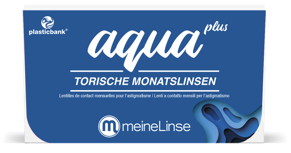 meineLinse aqua plus torische Monatslinsen 3er Kontaktlinsen