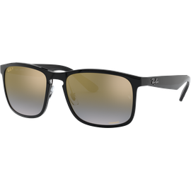 Ray-Ban RB4264 Chromance 601/J0 - Sonnenbrille Herren - Fassung: Schwarz, Kunststoff, Eckig - Glasfarbe: Polar Blau Verspiegelt Gold Farbverlauf