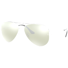 Ray-Ban Aviator Mirror RB3025 003/40 Silber / Silber verspiegelt 62 - LARGE Sonnenbrille