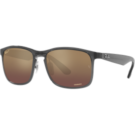 Ray-Ban RB4264 Chromance 876/6B - Sonnenbrille Herren - Fassung: Grau, Kunststoff, Eckig - Glasfarbe: Lila