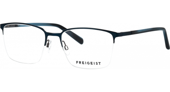 Freigeist 862055 57 70 - Halbrand Brille Herren - Fassung: Blau, Metall - Ansicht 3