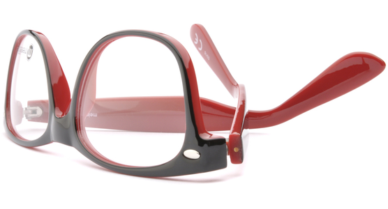 meineBrille 04-69150-02, Schwarz/Rot umgedreht - Ansicht 7
