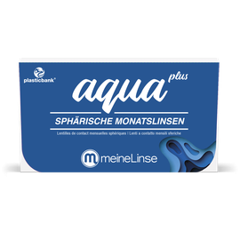 meineLinse aqua plus sphärische Monatslinsen 3er Kontaktlinsen