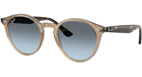 Ray-Ban RB2180 6788V1 - Sonnenbrille Unisex - Fassung: Braun, Kunststoff, Panto - Ansicht 2