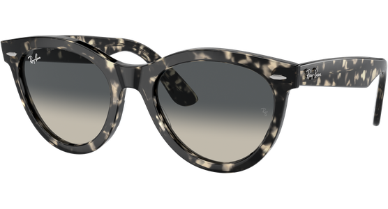 Ray-Ban Wayfarer Way RB2241 133371 - Sonnenbrille Unisex - Fassung: Havanna, Kunststoff, Oval - Glasfarbe: Grau - Ansicht 2