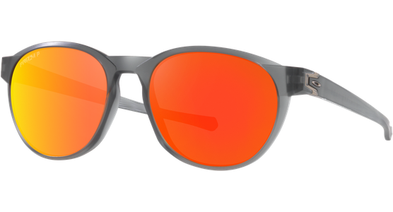 Oakley Reedmace OO9126 912604, Matte Grey Smoke/Prizm Ruby Polar - Sonnenbrille Herren - Fassung: Grau, Kunststoff, Rund - Glasfarbe: Prizm Ruby Polar, verspiegelt - Ansicht 2