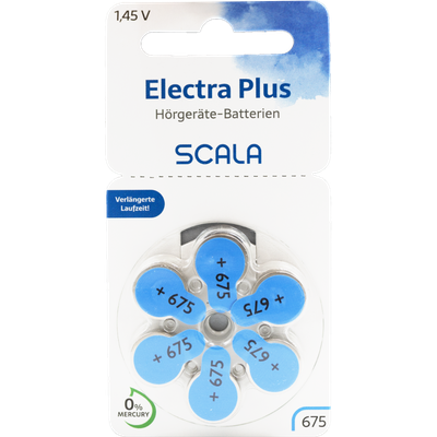 Scala Hörgerätebatterien Electra plus 675 (60 Stk.)