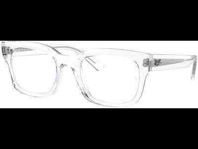 Ray-Ban Brille Unisex Ray-Ban Chad RX7217 8321, Glänzendes Transparent Ansicht 3