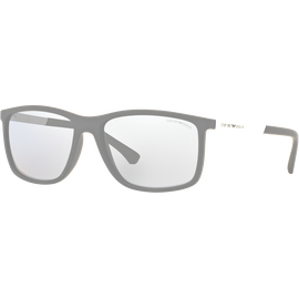 Emporio Armani EA4058 506381 - Sonnenbrille Herren - Fassung: Schwarz, Kunststoff, Rechteck - Glasfarbe: Grau