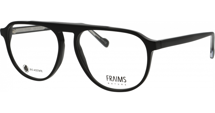 FRAIMS NATURE 03-41200-01 River, schwarz/schwarz-transparent Brille