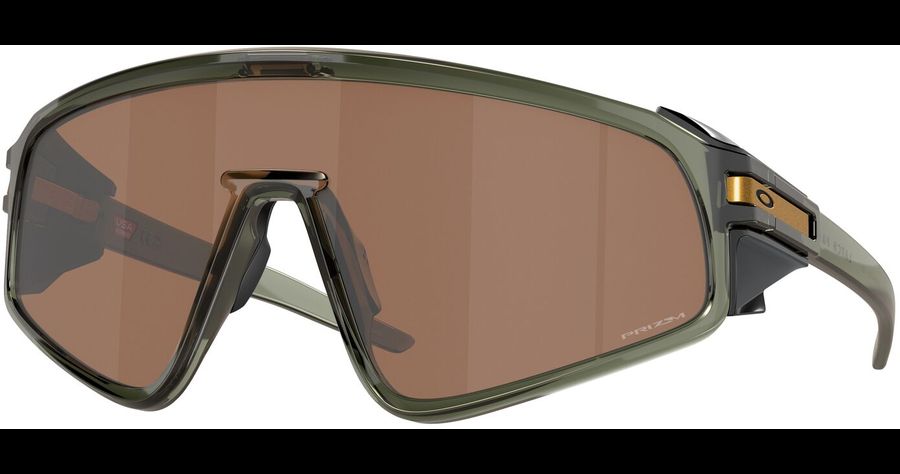 Oakley Latch Panel OO9404 940403 - Sonnenbrille Unisex - Fassung: Grün, Kunststoff, Rechteck - Glasfarbe: Grau