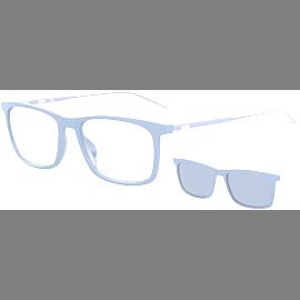 HUGO BOSS BOSS 1150/CS  FLL MATTE Blau Brille mit Sonnenclip