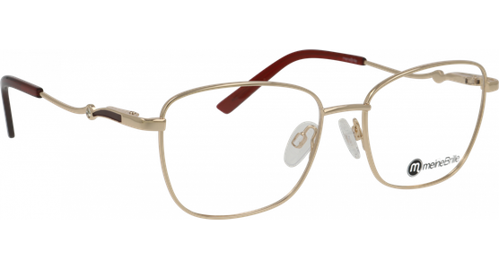 meineBrille 04-40120-01, Gold/Weinrot - Ansicht 3