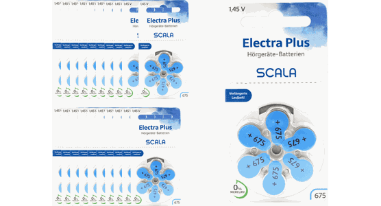 Scala Hörgerätebatterien Electra plus 675 (120 Stk.) - Ansicht 2