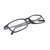 meineBrille 04-69140-01, Schwarz Matt liegend
