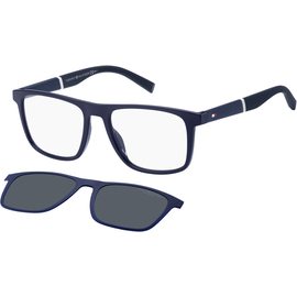 TOMMY HILFIGER TH 1903/CS Blau Brille mit Sonnenclip