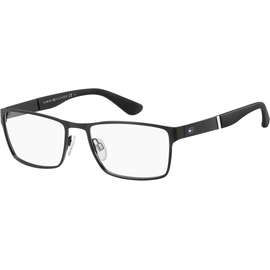TOMMY HILFIGER TH 1543 rechteckige Brille schwarz vollrand