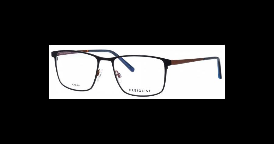 Freigeist Brille 862034 59 70 Herren Fassung: Blau, Metall, Vollrand, Rechteckig
