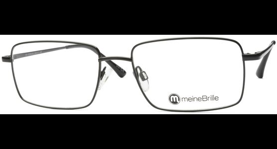 meineBrille 04-12030-02, Schwarz Schräg rechteckige Brille - Ansicht 2