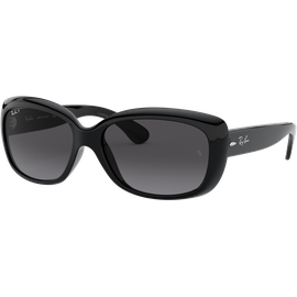 Ray-Ban RB4101 Jackie Ohh Glänzend Schwarz / Verlauf Grau 601/T3 58 Sonnenbrille Damen