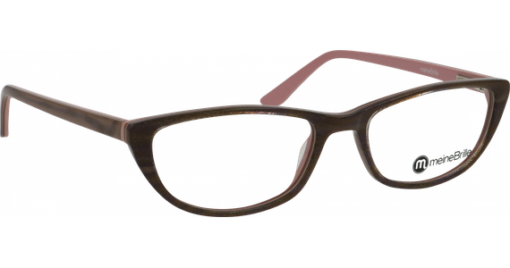 meineBrille 04-40190-02, Khaki-Rosé Glitzer - Ansicht 3