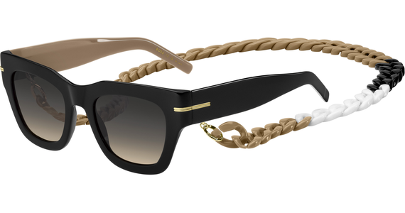 HUGO BOSS BOSS 1520/N/S - Sonnenbrille Damen - Fassung: Schwarz, Kunststoff, Eckig - Glasfarbe: Grau-Braun Verlauf - Ansicht 2