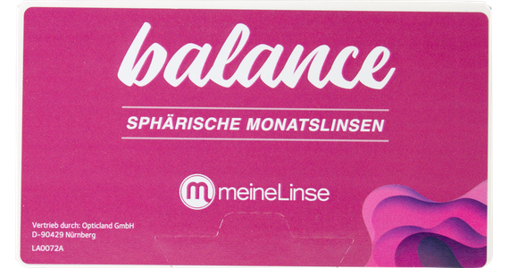 meineLinse balance sphärische Monatslinsen 6er Kontaktlinsen