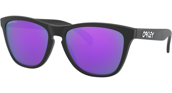 Oakley Frogskins OO9013 9013H6 55 - Sonnenbrille Herren - Fassung: Schwarz, Kunststoff, Eckig - Glasfarbe: Prizm Violet - Ansicht 2