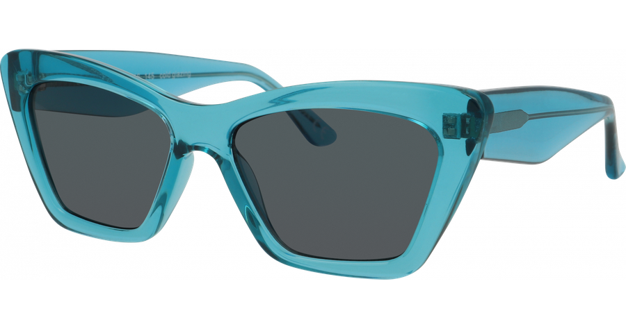 SunRay 06-47190-03, Blau glänzend Cateye Damen-Sonnenbrille