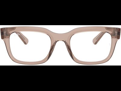 Ray-Ban Brille Unisex Ray-Ban Chad RX7217 8317, Glänzendes Hellbraun transparent Ansicht 2