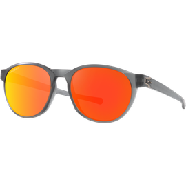 Oakley Reedmace OO9126 912604, Matte Grey Smoke/Prizm Ruby Polar - Sonnenbrille Herren - Fassung: Grau, Kunststoff, Rund - Glasfarbe: Prizm Ruby Polar, verspiegelt