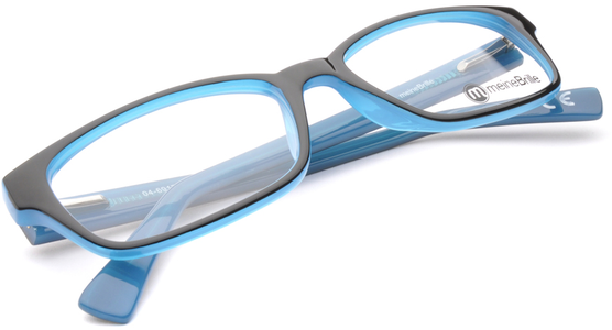 meineBrille 04-69170-02, Schwarz/Blau liegend - Ansicht 7