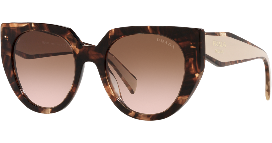 Prada PR 14WS 01R0A6 Sonnenbrille Caramel Tortoise/powder