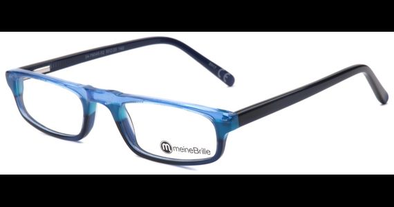 meineBrille 04-79040-02, Hellblau/Dunkel Blau links - Ansicht 2