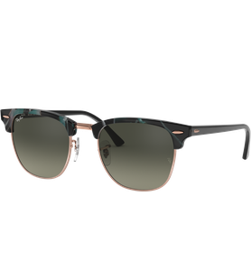 Ray-Ban Clubmaster Classic RB3016 125571 Sonnenbrille Unisex Havanna Kunststoff Eckig Glasfarbe: Grau - Ansicht 2