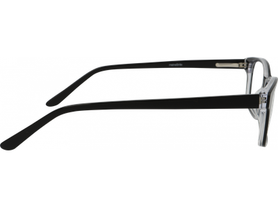 meineBrille Brille Unisex meineBrille 04-30080-02, Schwarz/Crystal Ansicht 3