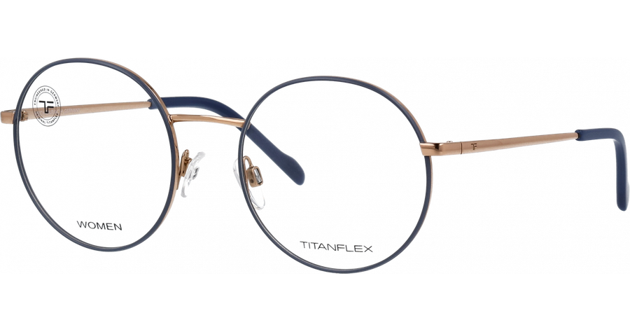 Titanflex Brille 826032 52 20 Damen Gold Metall