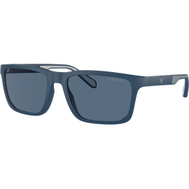 Emporio Armani EA4219 576380 57 - Sonnenbrille Herren - Fassung: Blau, Kunststoff, Rechteck - Glasfarbe: Blau