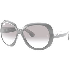 Ray-Ban Jackie Ohh II RB4098 601/8G - Sonnenbrille Damen - Fassung: Schwarz, Kunststoff, Cateye - Glasfarbe: Grau